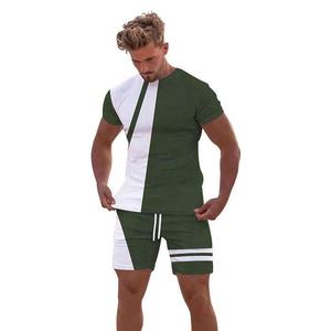 2025 nouveau costume de sport d'été décontracté pour hommes personnalisé ensemble chemise et short 2 pièces respirant - Product Image 2