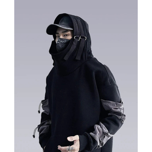 men techwear <b>hoodie</b> with practical storage pockets and flexible design mens techwear <b>hoodie</b> with <b>lightweight</b> - Product Image 2