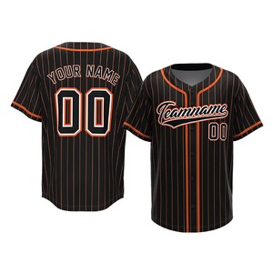 Camisetas de Béisbol Rosas Sublimadas Personalizadas al por Mayor, 100% Poliéster Transpirable - Product Image 1