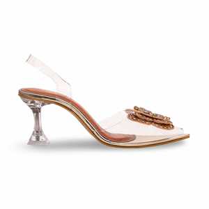 Sandalias de tacón doradas FN6003 Diseño elegante y elegante - Product Image 4