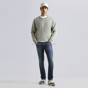 Nardon Apparel, venta al por mayor, sudaderas de cuello redondo de lana, Jersey de manga larga para hombre, sudadera para hombre sin capucha - Product Image 1