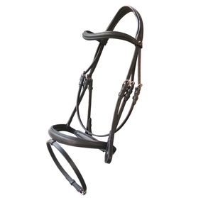 Brida de Flash suave personalizable de alta calidad con banda de cejas ondulada Acolchado extra suave disponible en todos los tamaños Productos de caballo de colores - Product Image 1