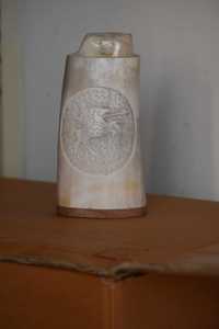 Mug en corne de buffle fait main, sculpté/gravé en 3D, anti-fuite, forme naturelle, objet d'art de collection, CADEAU DE NOËL POUR HOMME VIKING - Product Image 4