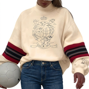 Haut oversize à col montant pour femme, chaud et confortable, coupe décontractée, ample, superposé, idéal pour le quotidien, vêtement décontracté - Product Image 1