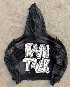 Ropa Exótica, Sudadera con Capucha Amarilla, Estilo Urbano, para Hombre y Mujer, Sudadera Holgada de Hip Hop con Estampado Gráfico, Sudadera Informal a la Moda - Product Image 1