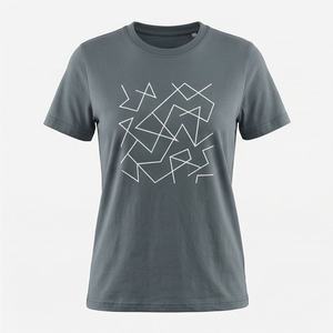 เสื้อยืดแขนสั้นผู้หญิง ผ้าฝ้ายผสมโพลีเอสเตอร์ ราคาส่ง สีตามสั่ง คุณภาพพรีเมียม ระบายอากาศได้ดี สวมใส่สบาย แฟชั่นลำลอง - Product Image 1