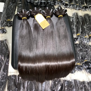 100% ต่อผมมนุษย์เวียดนามสีดำธรรมชาติมัดผมตรงหนา100% - Product Image 2