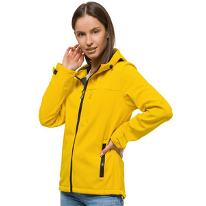 High Performance Women's Softshell <b>Jacket</b> Solid Color Breathable Waterproof Women's Outdoor Fleece Lined Softshell <b>Jacket</b> - Product Image 5