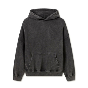 OEM Manufacturer screen printing And Acid Wash Hoodie Heavyweight Oversized Thermal Boxy Fit Cotton Blended Hoodies for <b>Men</b> - Product Image 1