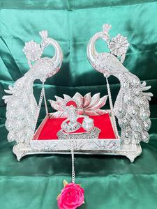 Columpio de aluminio de lujo con diseño de rama de árbol para decoración interior del hogar y artesanía tradicional en metal. - Product Image 2