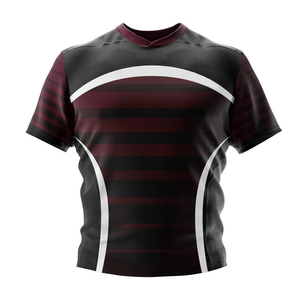 Diseño de Logotipo Personalizado, Uniformes de Rugby Unisex de Alta Calidad, Conjuntos de Manga Corta, Ropa Deportiva Profesional, Sublimación, Poliéster de Secado Rápido - Product Image 4