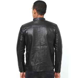 Chaqueta de Motociclista de Cuero Genuino Personalizada, Servicio OEM ODM, Chaqueta de Cuero para Hombre, Estilo Motero - Product Image 3
