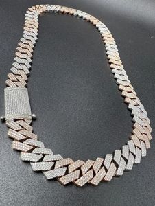 Cadena Cubana Iced Out de Plata de Ley 925 con Baño de Rodio y Moissanita VVS, Collar Cubano Miami, Joyería Hip Hop - Product Image 5