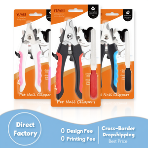 Cortauñas de Acero Inoxidable para Perros y Gatos con Protector de Seguridad, Mango Ergonómico y Muelle Incorporado - Product Image 3