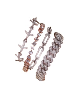 Hot Selling Classic VVS Moissanite Diamond S925 Sterling <b>Silver</b> <b>Bracelet</b> New Arrival Fully Iced Hip Hop High-quality Anniversary - Product Image 1