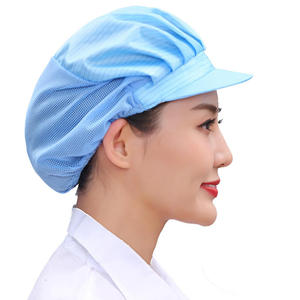 Unisex Polyester/Cotton Chef <b>Hat</b> & Bandana Head <b>Scarf</b> with Button Closure for Kitchen Restaurant Cafe Cooking Accessories - Product Image 3