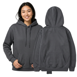 Sweat à capuche oversize en molleton épais, personnalisé, pour homme, style streetwear, 420 g, hiver, décontracté - Product Image 2