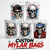 Op maat gemaakte digitale print Mylar stand-up pouch met hersluitbare zip lock, geurdicht, geschikt voor dierenvoer & voedsel van voedingskwaliteit.
