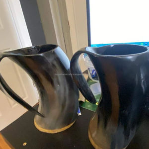 Mug en corne artisanal de qualité supérieure, unique d'Inde - Product Image 2