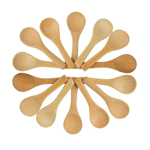 Wooden Spoons Set Natural Finish Minimalist Design Short Handle Durable Tea Spoon Utensils Spoons Handmade On Sale - Product Image 4