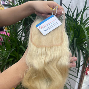 ผมต่อแบบเวฟท์สุดฮิต 100% ผมแท้เวียดนาม สีบลอนด์ ตรง คุณภาพสูง ความยาวเต็ม ดับเบิ้ลดรอน - Product Image 6