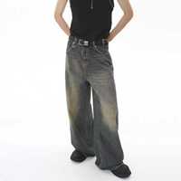 Pantalon de sport Ville pour homme, coupe slim droite, taille mi-haute, délavage clair, effet vieilli, coloré, en coton/élasthanne, décontracté et respirant, haute qualité
