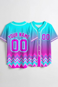 Maillot de baseball personnalisé marron à chevrons pour homme, uniforme d'équipe boutonné, t-shirt de sport athlétique anti-humidité - Product Image 3
