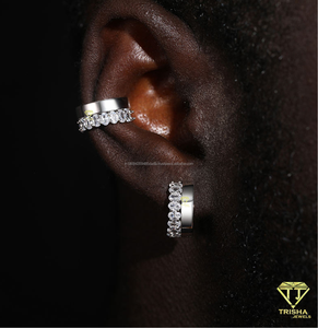 Bague en argent 925 avec diamant Moissanite pour femme, bijou étincelant, élégant pour le quotidien, accessoire de piercing - Product Image 2