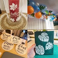 42 pochoirs de feuilles réutilisables pour la peinture, modèles de feuilles et de branches botaniques pour le bois, les murs, les tissus, les toiles, les loisirs créatifs et la décoration intérieure