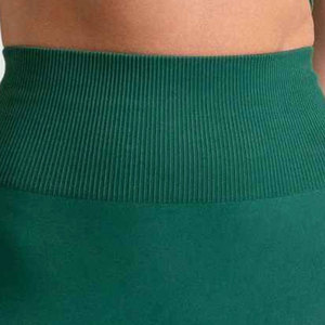 Women's Econex Sports High Waist <b>Leggings</b> Solid Full Length Belly Support Reflective Seamless Elastic Waist <b>Pockets</b> All-Day - Product Image 5