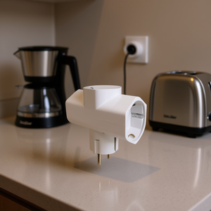 อะแดปเตอร์ปลั๊กไฟ ExtraStar 1 ต่อ 3 ช่อง 16A 250V สูงสุด 3680W แบบสามขา Schuko - Product Image 3