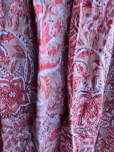 เดรสยาวพิมพ์ลายด้วยมือสไตล์อินเดีย ผ้าฝ้ายคอตตอน คอเหลี่ยม แขนยาว ปักลายดอกไม้ สำหรับผู้หญิง - Product Image 2