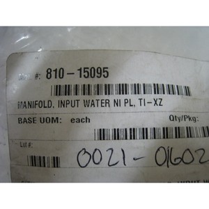 AMAT 0021-01602 ท่อร่วม (Manifold) สำหรับน้ำเข้า NI PL, TI - XZ - อุปกรณ์และอะไหล่เซมิคอนดักเตอร์ระดับโลกที่เชื่อถือได้ - Product Image 5