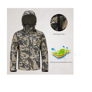 Ropa de Caza para Hombre con Forro Polar: Chaqueta y Pantalones de Caza Silenciosos, Resistentes al Agua y Compatibles con Correas de Seguridad - Product Image 5