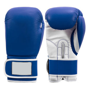 Guantes de Boxeo de Piel Auténtica de la Mejor Calidad al por Mayor, con Cierre de Gancho y Bucle, Logotipo Personalizado, Guantes de Entrenamiento Unisex - Product Image 1