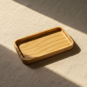 Platos Rectangulares de Madera de Fresno para Servir, Diseño Minimalista Sólido - Product Image 6
