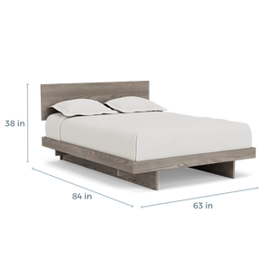 Wholesale Modern Floating <b>Platform</b> <b>Bed</b> | Solid Wood Sled Base <b>Bed</b> <b>Frame</b> - Product Image 4