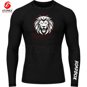 เสื้อรัดกล้ามเนื้อแขนยาวสำหรับผู้ชาย ซับเหงื่อ ระบายอากาศ เหมาะสำหรับออกกำลังกาย วิ่ง และเล่นกีฬา - Product Image 1