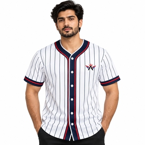 Maillot de baseball haut de gamme confectionné avec un tissu de haute qualité, coupe confortable, coutures durables et construction respirante, idéal - Product Image 1