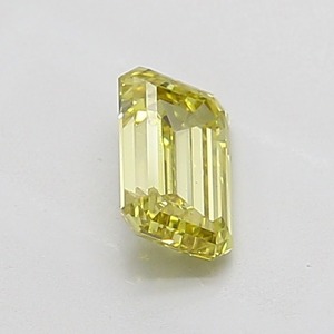 Diamante de Alta Calidad de 0.81 Ct, Corte Esmeralda, Color Amarillo Fantasía, VS2, Corte Excelente, Gema Suelta - Product Image 2