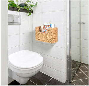 Cesta Organizadora de Correo y Revistas de Jacinto de Agua Tejida a Mano, Ecológica y Duradera, con Asa, para Libros, Revistas, Hogar y Oficina - Product Image 3