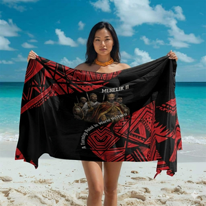 Custom Polynesian Sarong Hawaiian Pareo Lightweight Beach Wrap Tropical Resort Wear OEM ODM <b>Fabric</b> Manufacturer - Product Image 5