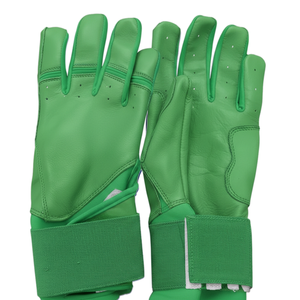 Guantes de Bateo de Béisbol Ambidiestros Personalizados con Cierre de Gancho y Bucle, Palma de Cuero Antideslizante, Equipo de Bateo Profesional Ecológico - Product Image 1