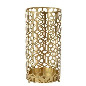 Porte-parapluie élégant en métal thermolaqué avec perforations artistiques pour une utilisation durable et stylée - Product Image 4