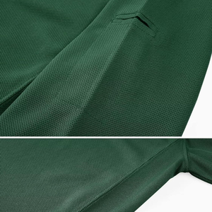 Venta al por mayor personalizado de los hombres para Polos patrón sólido lienzo en blanco liso uniforme de negocios mono con logotipo bordado - Product Image 4