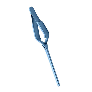 Pinza DeBakey Bulldog de 4.1 Pulgadas, Recubierta en Azul, Punta Recta Larga, Mango Liso, Pinza Atraumática para Cirugía Vascular y Cardiovascular, Acero - Product Image 3