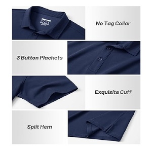 Bangladesh manufacture export polo <b>shirt</b> Fashionable Custom Design Plus Size Turn Down Casual Stylish Polo <b>Shirts</b> For Men - Product Image 4