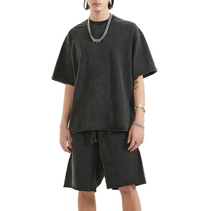 Ensembles pour hommes Chemise et short d'été 2 pièces Logo personnalisé de haute qualité Vêtements pour hommes couleur Ensemble short pour hommes 2026 - Product Image 3