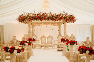 Mandap de Boda de Estilo Abierto para Ceremonias Indias, Mandap Avni de Estilo Abierto, Decoración Tradicional India para Bodas, Mandap Abierto Reino Unido - Product Image 6