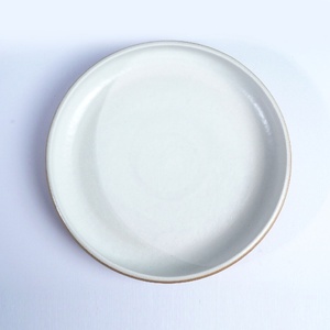 Plato de Cerámica Color Marfil Medio, Diseño Japandi, Apto para Lavavajillas, Grado Alimenticio, para Sushi, Aperitivos, Postres, Restaurantes y Hoteles - Product Image 1
